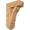 Ekena Millwork Olympic Arts and Crafts Smooth Bracket w/ Offset Brace, Western Red Cedar, 7 1/2"W x 20"D x 28"H BKT0806X20X28OLY03SWR - alternate 1